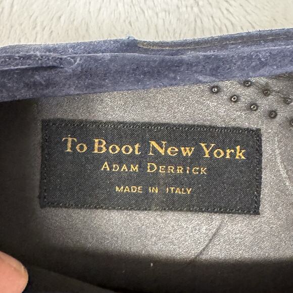 To Boot New York Adam Derrick Driver Blue Suede Mens Sz 11 Slip On Loafers A - Picture 4 of 10